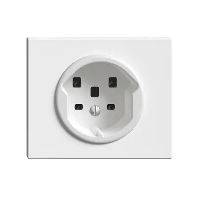 Prise INC FH T25 16A blanc, bornes à vis 