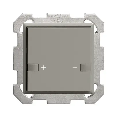Poussoir ENC ZEP variateur univ. 1c/1t st.c/sec. EDIZIOdue gris foncé 