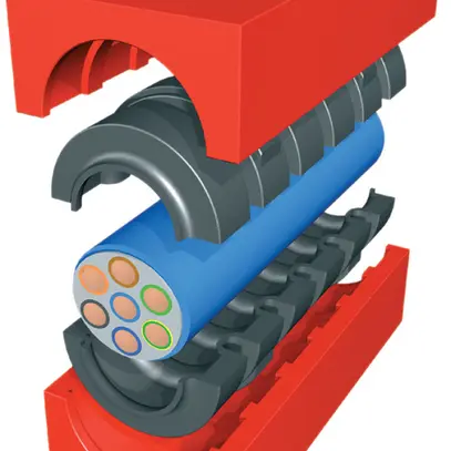 Modulo sezionato BST 120×120×60mm, per Ø79…99mm 