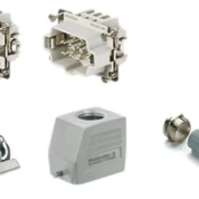 Kit Weidmüller HDC HE grd.3 6L PUSH IN 500V 24A alluminio M20 