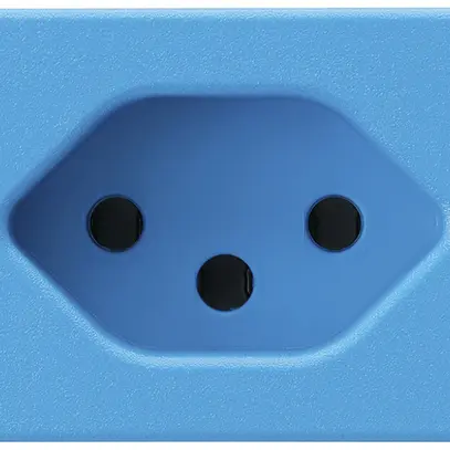 EB-Steckdose FLF Hager Typ 13 blau Schraubklemmen 