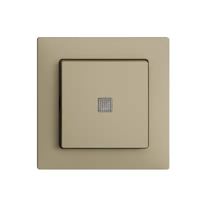 Pulsante luminoso INC EDIZIOdue A-R/1P sa, c.lente.LED.60×60mm 