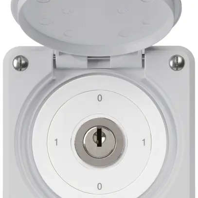 Interruttore a chiave INC robusto IP55 con copertura S0/3P grigio 