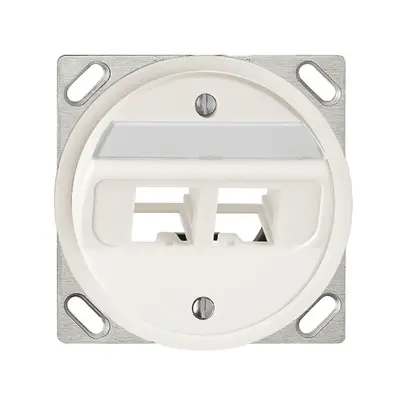 Kit de montage INC Keystone FH sortie oblique sans connect. blanc 