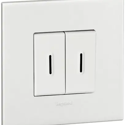 Contact à bascule ENC ATO 6A 250V blanc grd.I 2×AR 