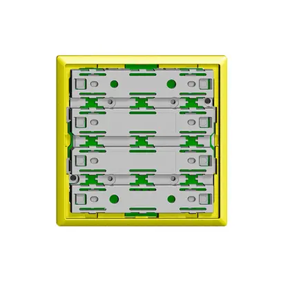 Plaque frontale EDIZIOdue universel 1…8 touches lemon sans LED 