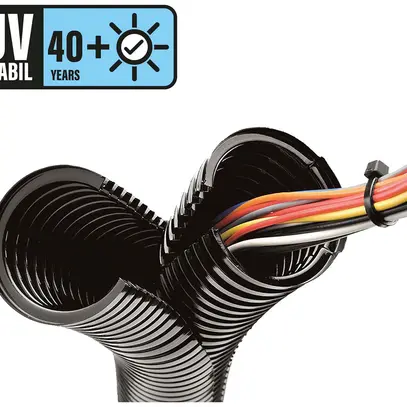 Tubo materia sintetica Duplex PDS 16mm nero 