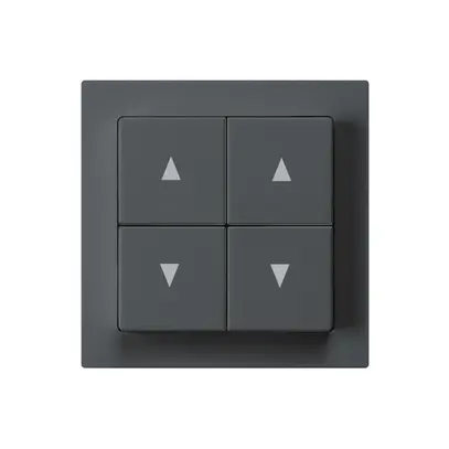 Interruttore per tappar.INC kallysto A antracite con 4 tasti 