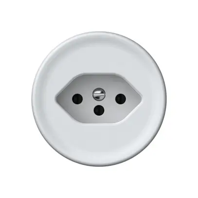 Presa origin 1×tipo 13 10A 230V 60×60mm bianco 