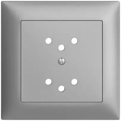 Kit frontal EDIZIOdue silver 88×88mm 2×T12 