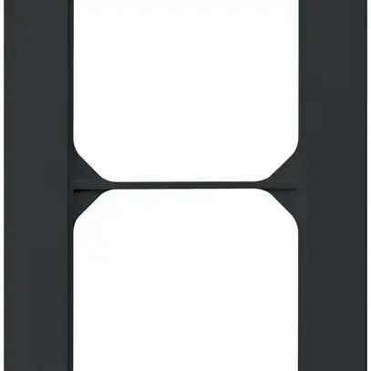 Telaio di copertura INC kallysto.pro 2×1 nero 94×154mm 