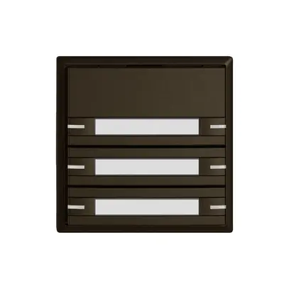 Poussoir KNX RGB EDIZIO.liv SNAPFIX® capteur temp.RGB-LED étiqu.6×com.1T br 