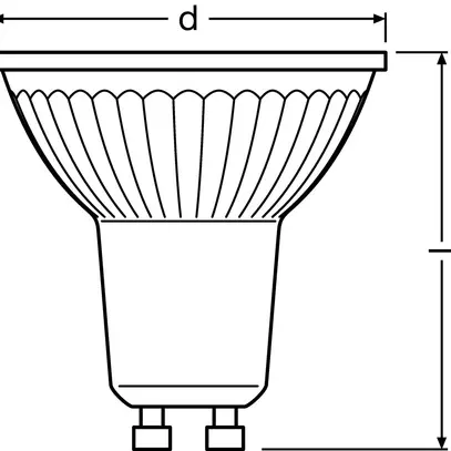 Lampe réflecteur LED LEDVANCE PARATHOM GU10 3.4W 230lm 2700K VAR 36° 