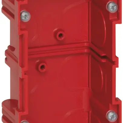 Boîtier ENC BATIBOX 4/5 mod. pour maçonnerie T=40mm rouge 