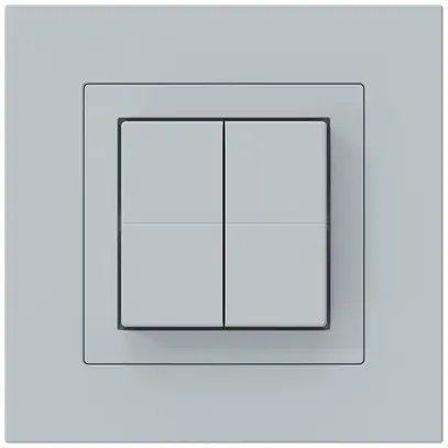 Pulsante senza fili Friends of Hue KPR, 4×, 94×94mm, adesivo, grigio chiaro 