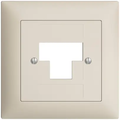 Kit frontal EDIZIOdue crema 88×88mm 3×RJ45 