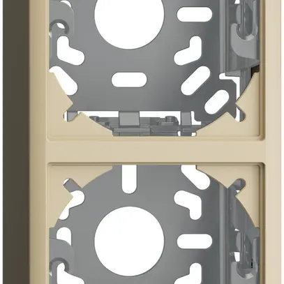 Cappa con piastra di base 2×54mm per combinazione FX verticale/orizzont. vanille 