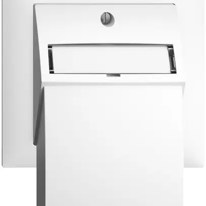 EB-Montageset EDIZIOdue, mit Flachauslasshaube, für 2×RJ45, weiss 