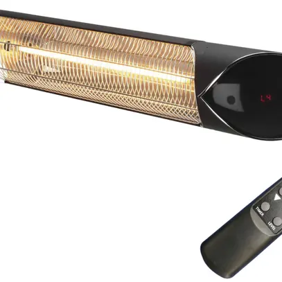 Radiateurs infrarouges MERKUR 2kW 230V 3kg 80m³ 90×8.9×13cm noir IP55 