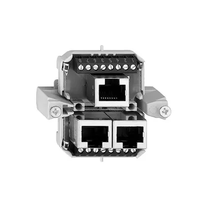 Scatola 3×RJ45/s 4P sep. FH R&M swissline 