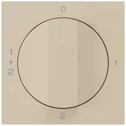 Kit frontal pour interrupteur rotatif S1 60×60mm kallysto 0-1-1+2-2 beige 