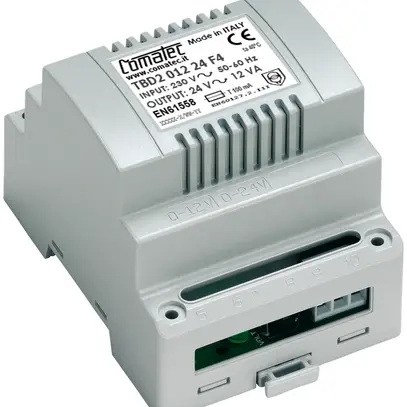 REG-Trenntransformator Comatec TBD2, IN: 230VAC, OUT: 24VAC/12VA, 4TE 