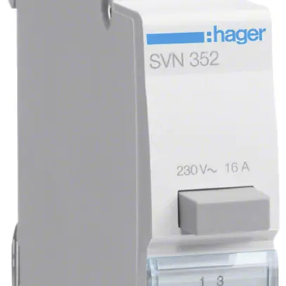 Interruttore a pulsante AMD Hager 16A 230V 1 chiusura 1 apertura 1 invertitore 