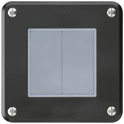 Interruttore INC robusto IP55 schema 3+3 nero 