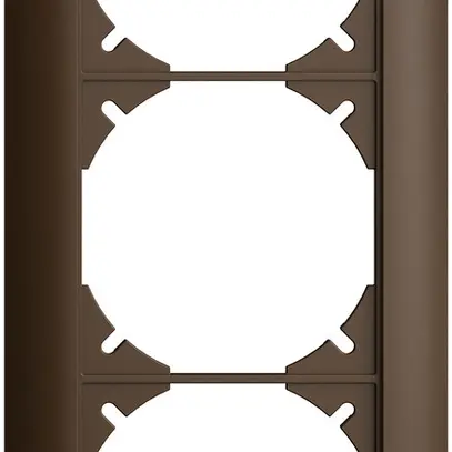 Cadre de recouvrement EDIZIOdue 1×3 coffee 