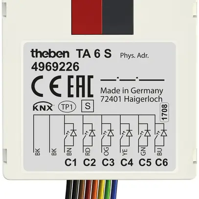 Entrée binaire INC Theben KNX 6 fois 