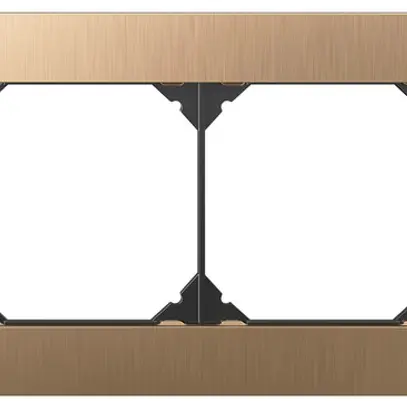 Intestazione INC EDIZIO.liv prestige SNAPFIX® 1×4 94×274mm ottone champagne 