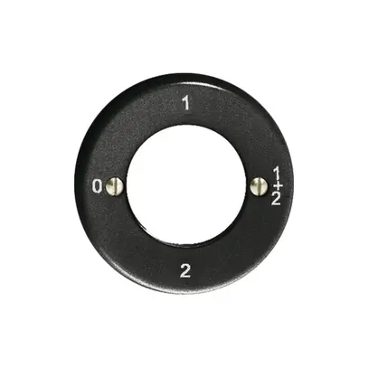 Kit frontal Feller 0-1-1+2-2 noir pour interrupteur rotatif à clé 