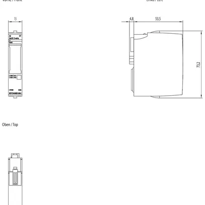 Modulo d'ingresso PLC Siemens SIMATIC ET200SP AI 4×U/I ST A0/A1 CC03, 10 pz 