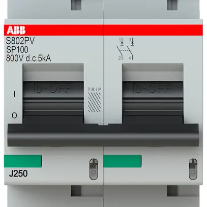 Disgiuntore ABB S802PV-SP100 2P 800VDC 100A 5kA 3UM 