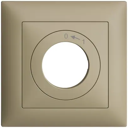 Kit frontal EDIZIOdue 0<-1 88×88mm sand pour interr.à clé 