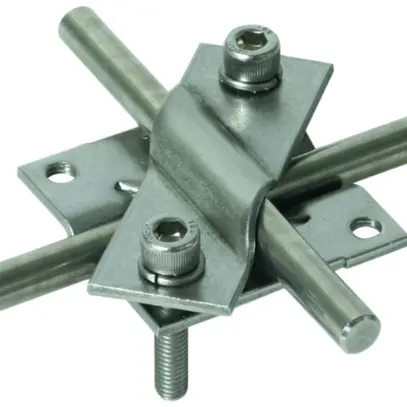 Pezzo di connessione universale DEHN/elvatec con viti a brugola M6, V2A 