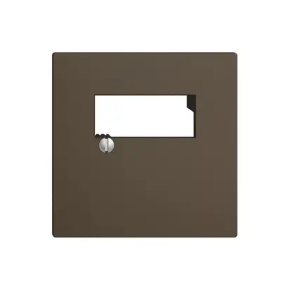Placca frontale 2×RJ45 coffee EDIZIOdue R&M swissline 