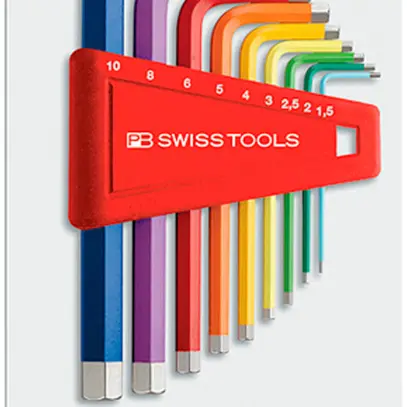 Stiftschlüssel-Satz PB 210 H-10 RB CN 1.5, 2, 2.5, 3, 4, 5, 6, 8, 10 