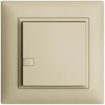 Poussoir ENC KNX 1× EDIZIOdue vanille RGB avec LED 