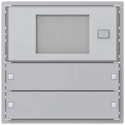 Corona p.termostato amb. SIDUS KNX RTR Design tipo ZE 2/4, alluminio 