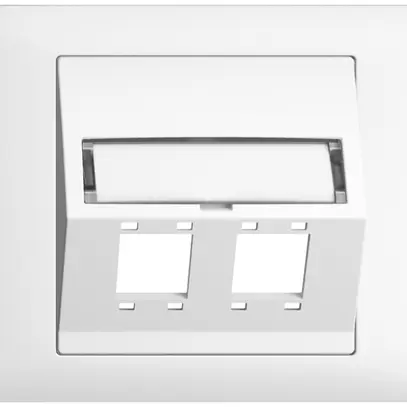 Kit montaggio INS EDIZIOdue BKE uscita obliqua 2×R&M cat.5e/6/LC speciale, bi 