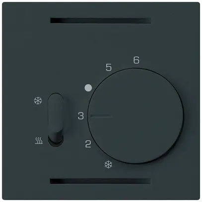 Termostato Hager kallysto A, con interr.di riscald./raffred., nero 