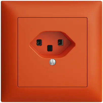 Prise ENC EDIZIOdue T23 16A orange, bornes à vis 
