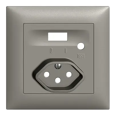 Kit frontale EDIZIOdue per presa FI grigio scuro 