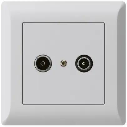 Presa di passaggio INC kallysto.line R/TV 14dB grigio chiaro 