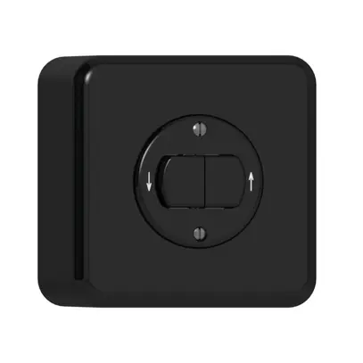 Pulsante per tapparella AP CLASSIC 2P nero 