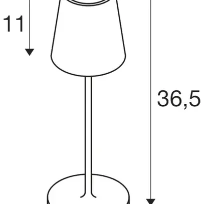 Lampada da tavolo LED SLV VINOLINA TWO 2W 190lm 2200/2700/3000K REG ruggine 