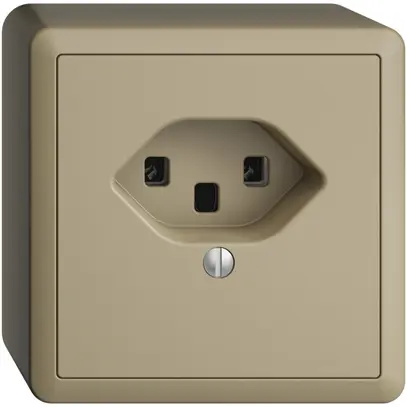 Presa AP EDIZIOdue T23 16A sand, morsetti a vite 