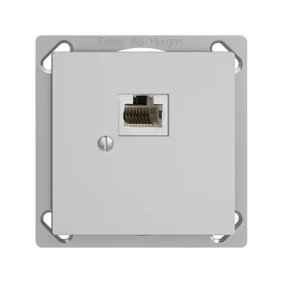 EB-Dose 1×RJ45/s 8P EDIZIOdue hellgrau R&M swissline 