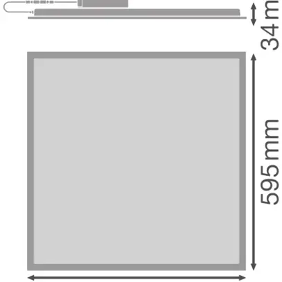 Luminaire panneau LED LEDVANCE COMPACT 600 35W 3850lm 830 IP40/IP20 DALI blanc 